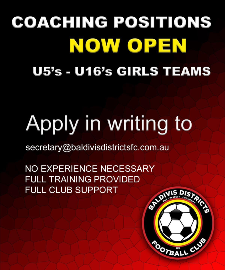 Coaching Positions NOW OPEN!